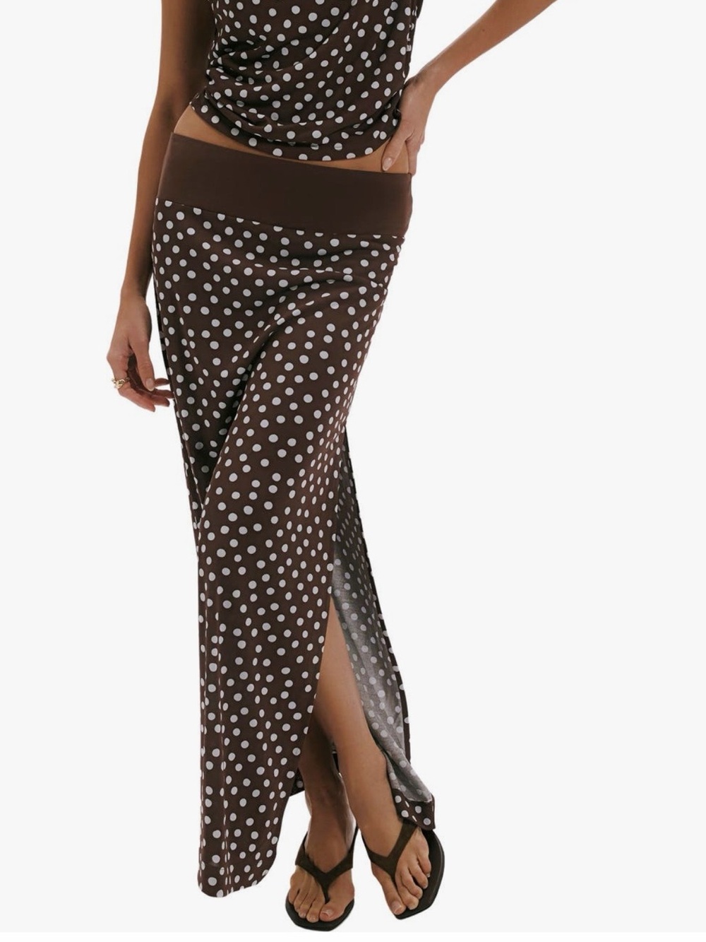 NWT Free People Heat Wave Polka Dot Top & Skirt Set